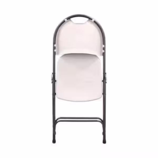 HDX Plastic Seat Folding Chair in Earth Tan