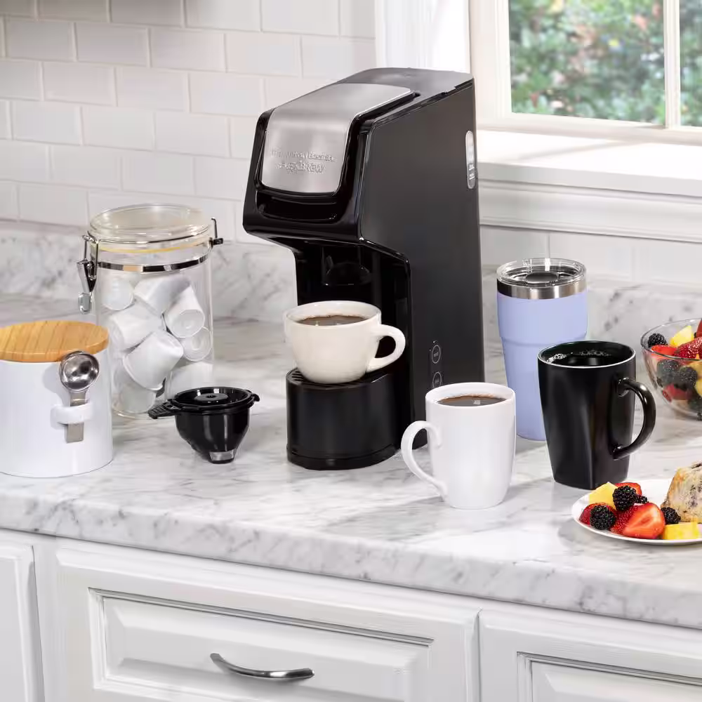 Hamilton Beach FlexBrew Dual Black 1- Cup Drip Coffee Maker
