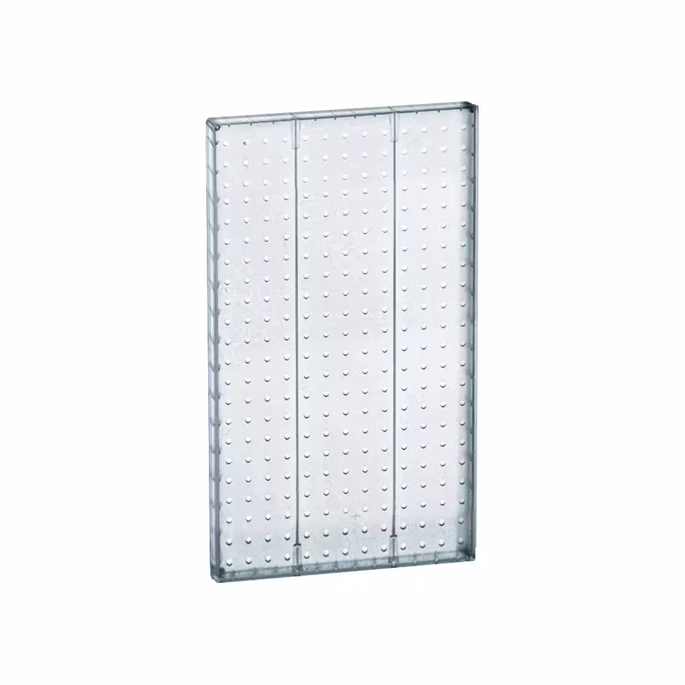 None 22 in. H x 13.5 in. W Clear Styrene Pegboard (2 -Piece per Box)