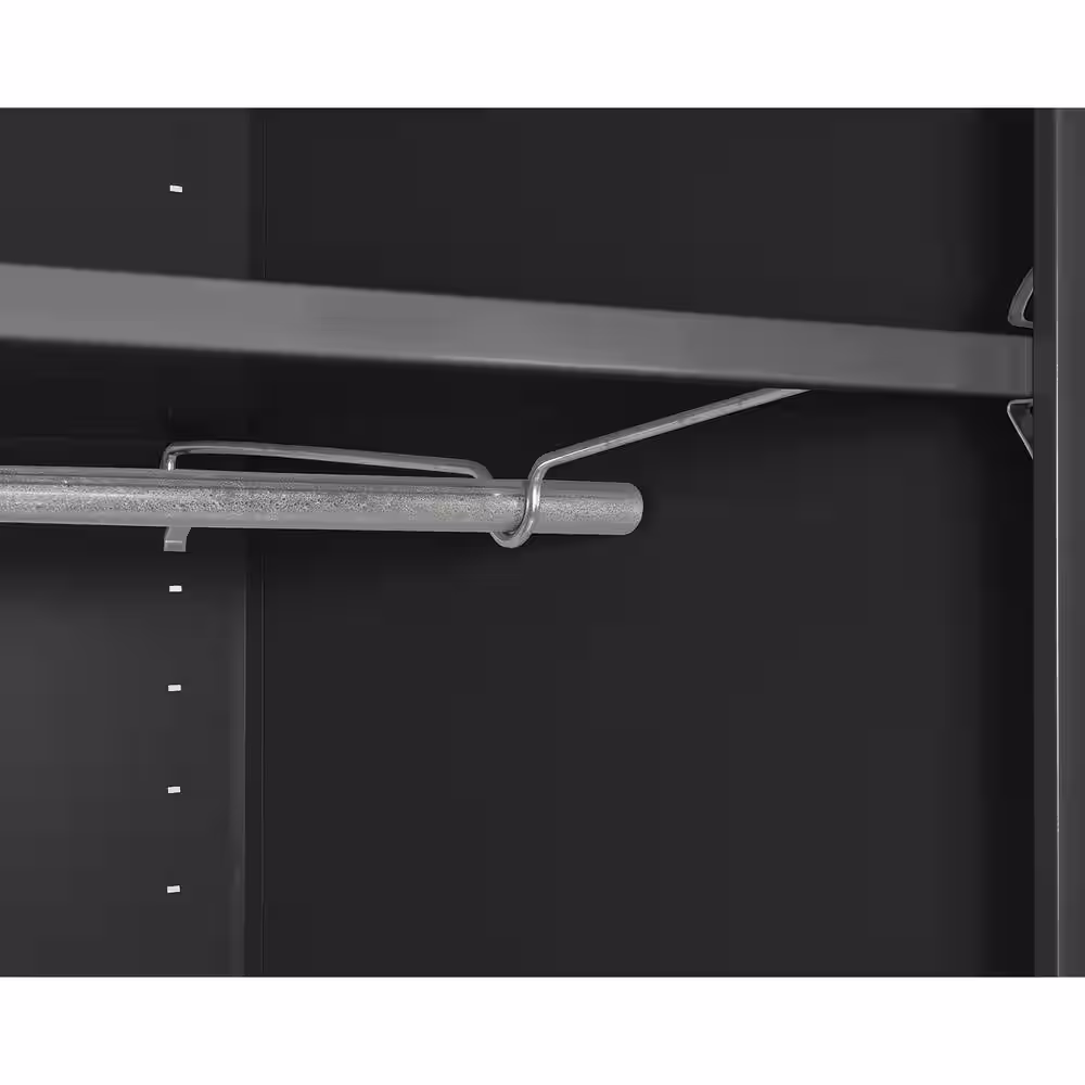 Sandusky Classic Series ( 36 in. W x 72 in. H x 24 in. D ) Wardrobe Steel Garage Freestanding Cabinet in Black