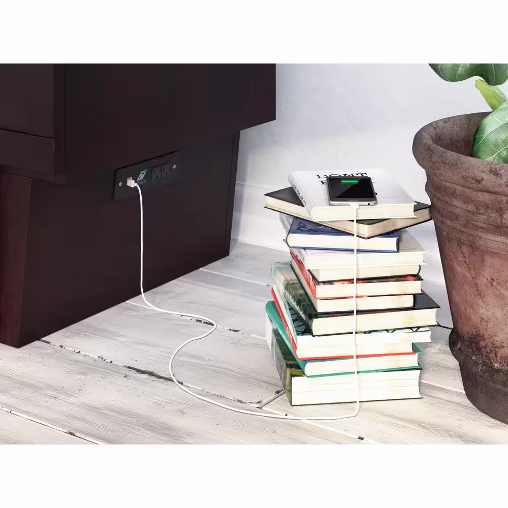 AFI Monroe Espresso Queen Murphy Bed Chest with Charging Station