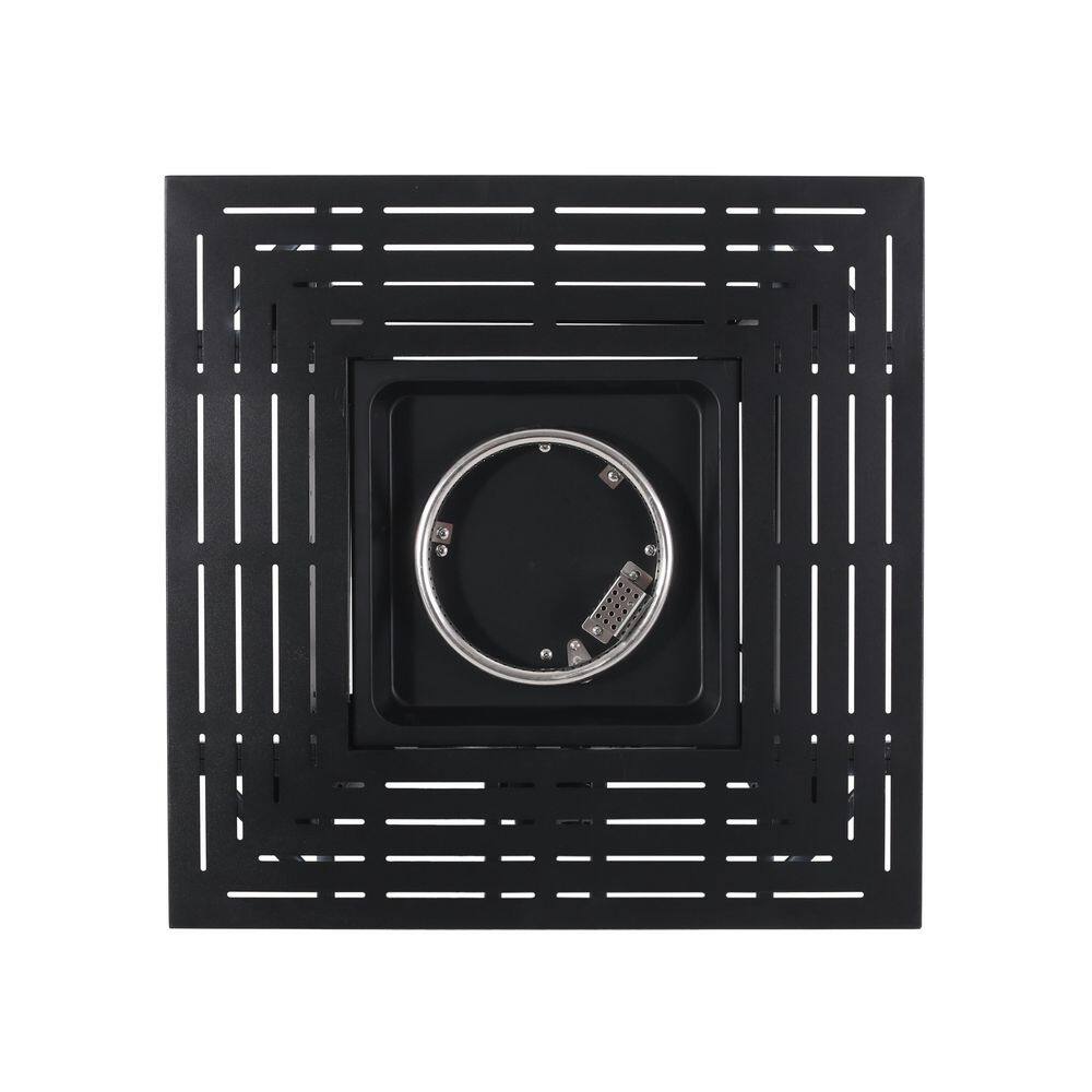 Noble House Haraldson Black Square Metal Fire Pit