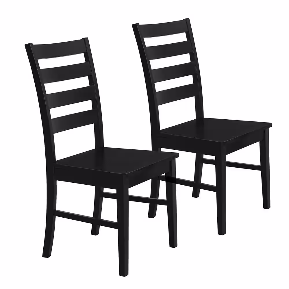 Welwick Designs 5-Piece Grey/Black Farmhouse Dining Set Seats 4