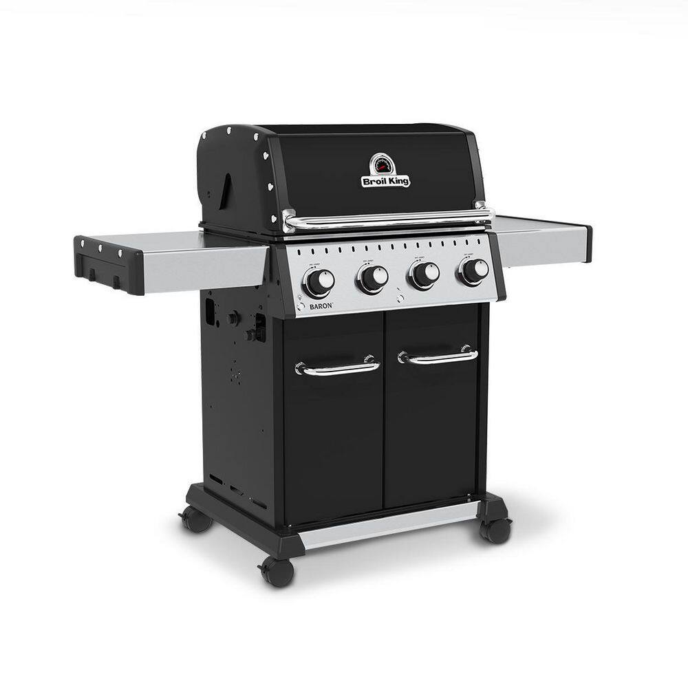 Broil King Baron 420 Pro 4-Burner Natural Gas Grill in Black