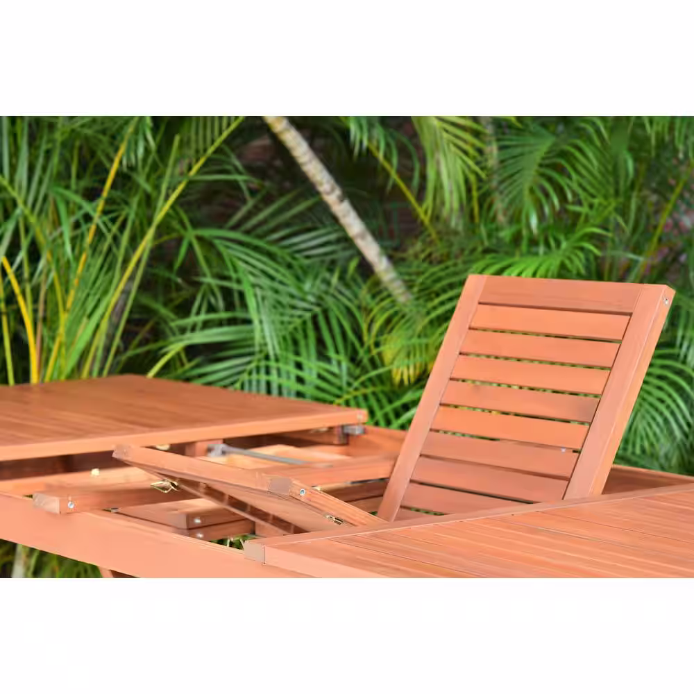 Amazonia Charles 9-Piece Patio Dining Set with Off-White Cushions