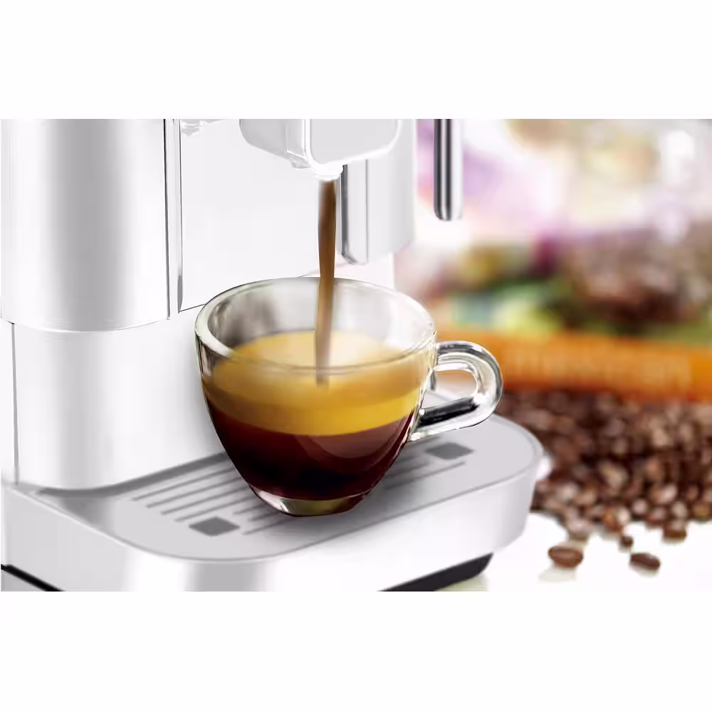 Espressione Concierge Elite Fully Automatic Bean to Cup Espresso Machine, Diamond White