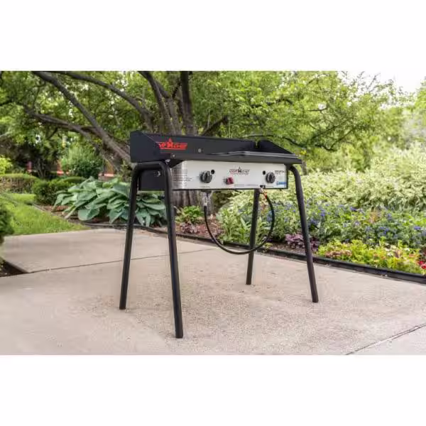 Camp Chef Expedition 2X 2-Burner Propane Gas Grill in Silver