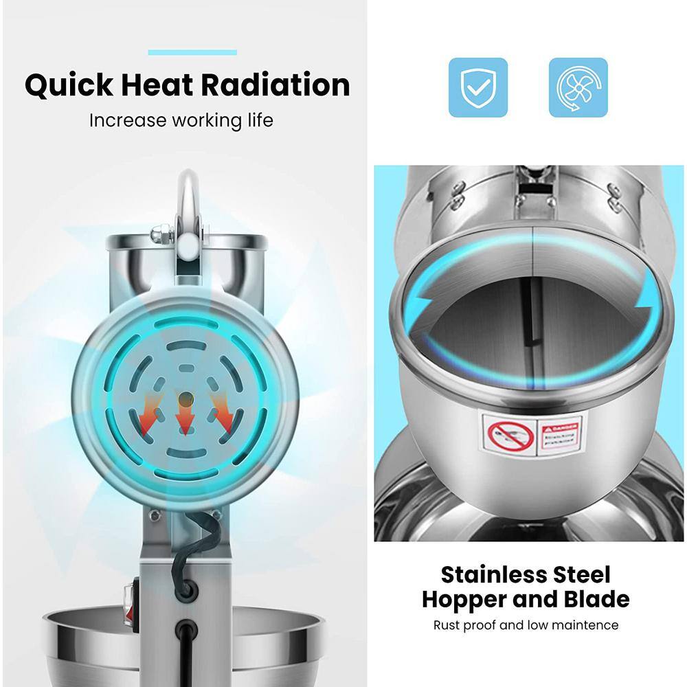 VIVOHOME 11 oz. Electric Dual Blades Silver Ice Crusher Snow Cone Machine
