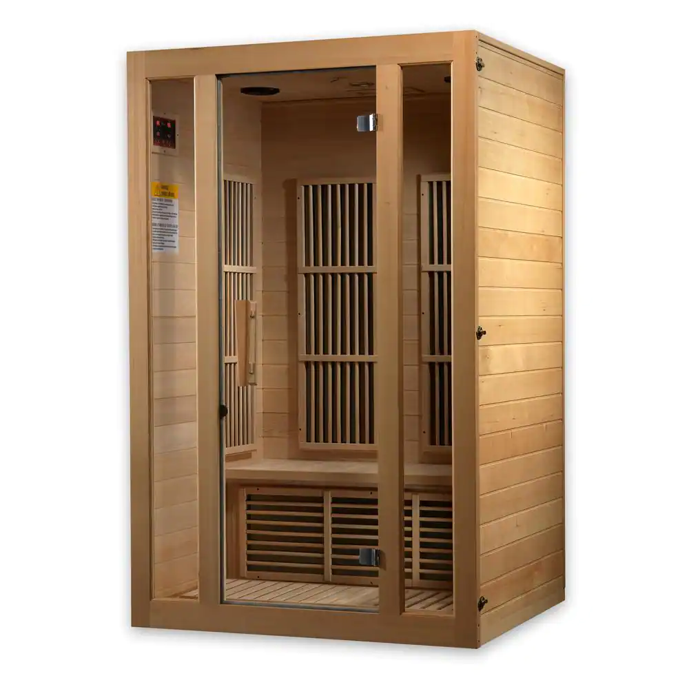 Maxxus LifeSauna 2-Person Infrared Sauna with 6 Carbon Tech Heaters and Sound System