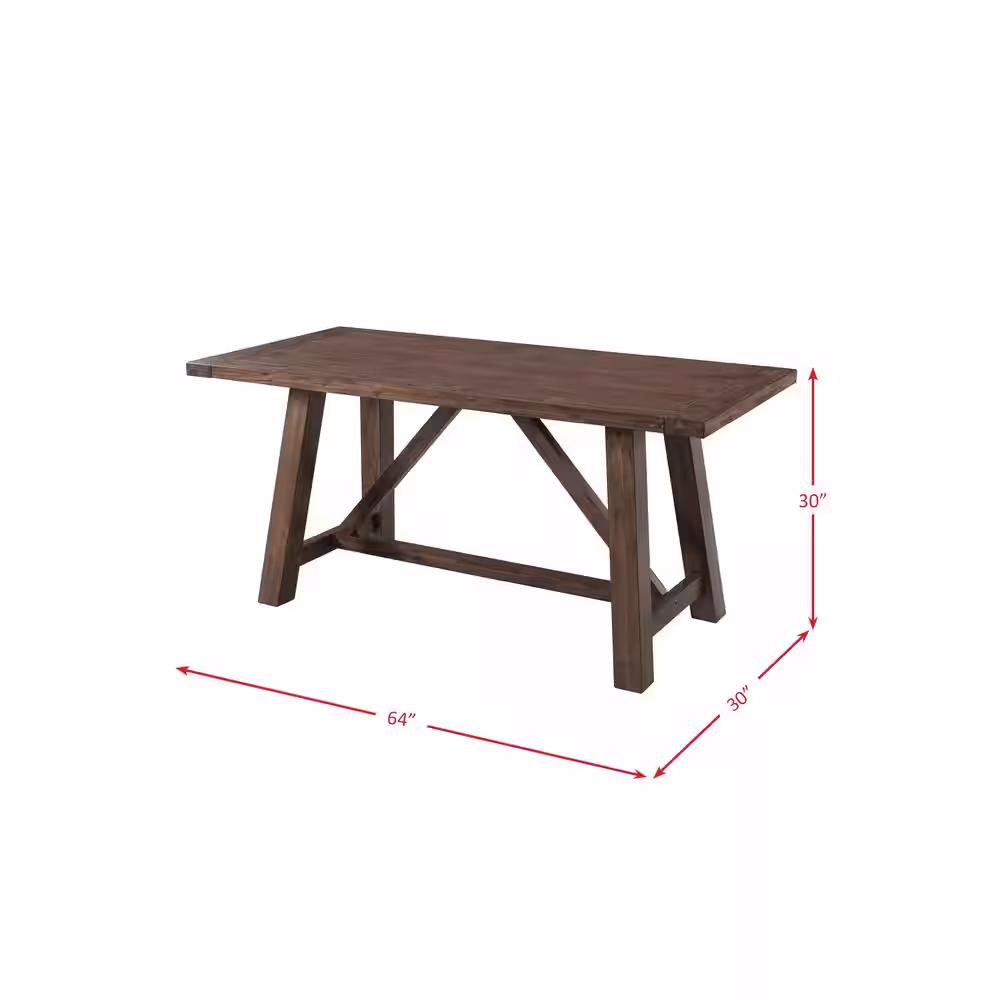 None Regan 6-Piece Dining Table Set with 4 Side Chairs and Bench