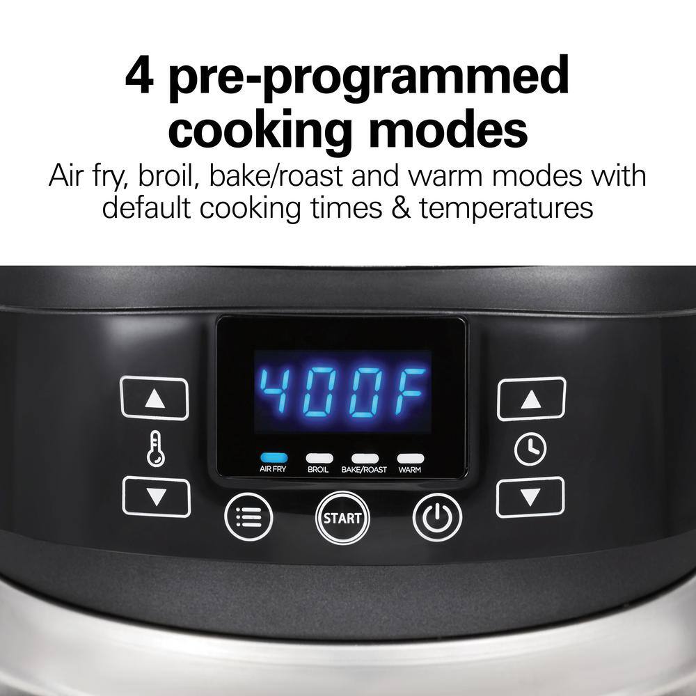Hamilton Beach 2 in 1 6 Qt. Stainless Steel Slow Cooker with Air Fry Lid