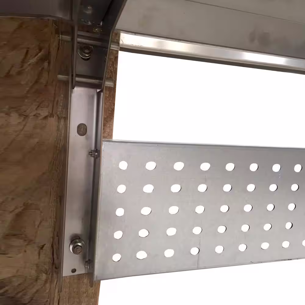 Sportsman Space Saving 4 ft. Stainless Steel Wall Mounted Foldable Work Table and Workbench