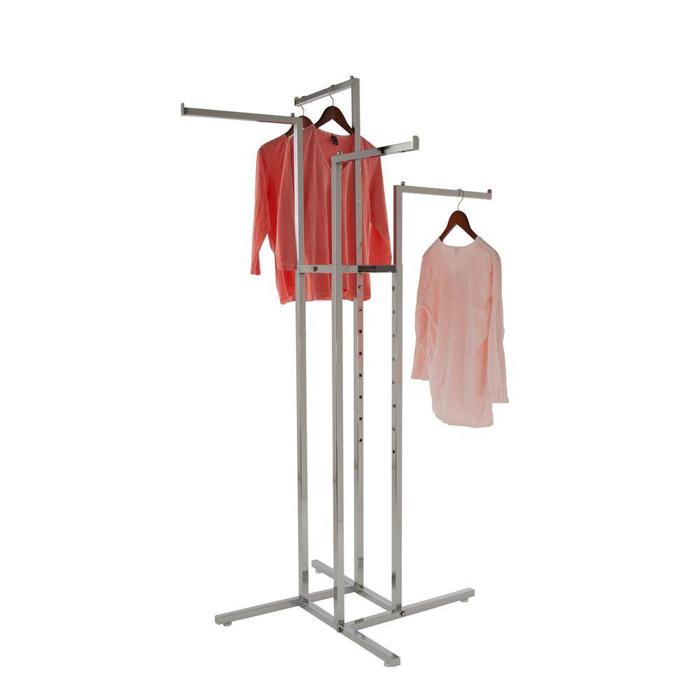 Econoco Chrome Steel Clothes Rack 32 in. W x 72 in. H