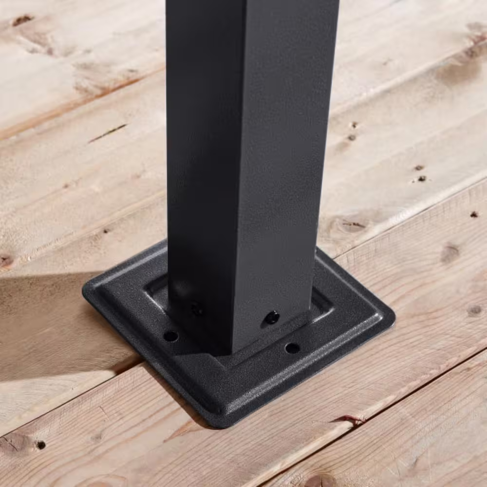 Sojag Pompano 10 ft. x 14 ft. Charcoal Wall Mounted Rustproof Aluminum Framed Gazebo