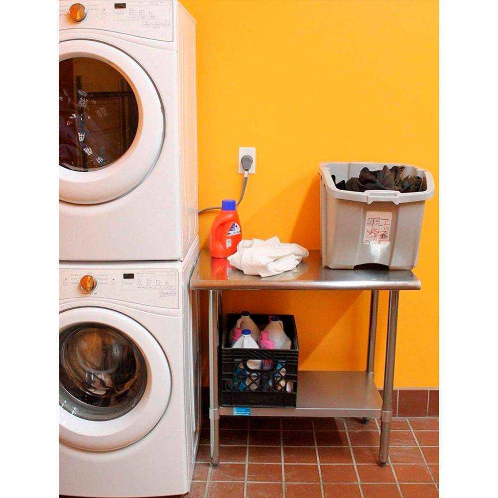 AMGOOD 18 in. x 48 in. Stainless Steel Kitchen Utility Table with Adjustable Bottom Shelf