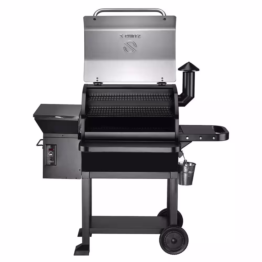 Z GRILLS 1060 sq. in. Pellet Grill and Smoker, Stainless Steel