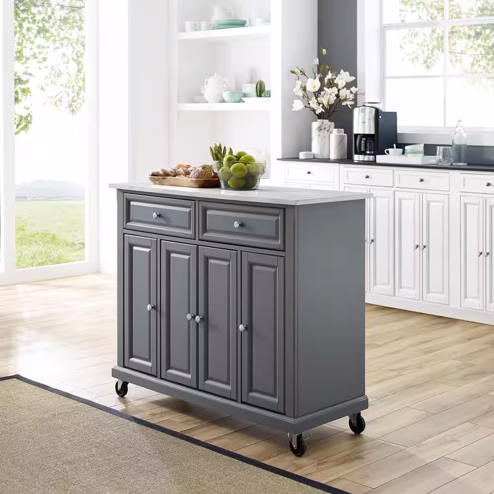 CROSLEY FURNITURE Avery Gray Kitchen Cart