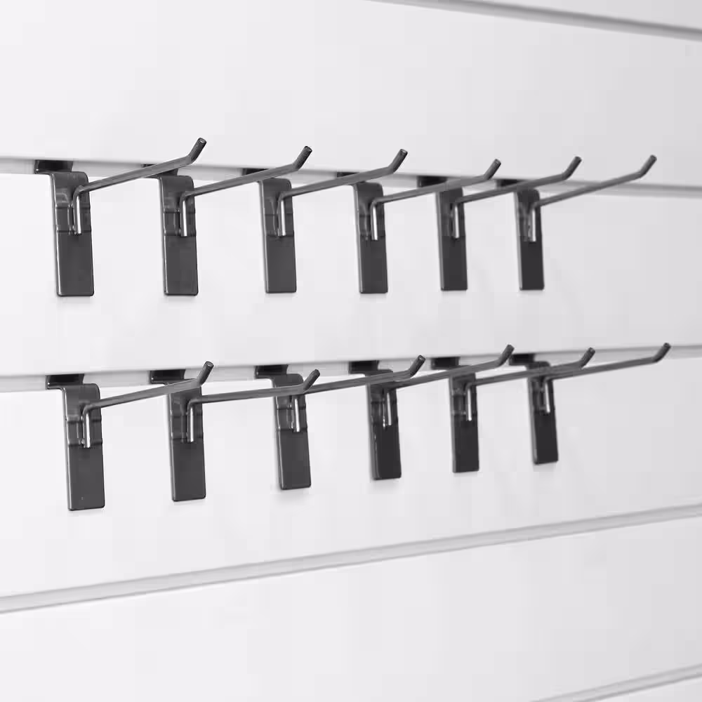 Proslat Slatwall 4 in. Hooks (12-Pack)