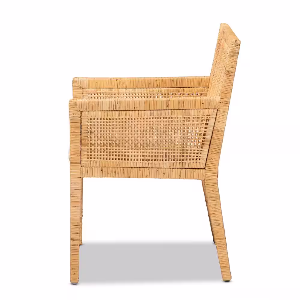 bali & pari Karis Natural and White Dining Chair