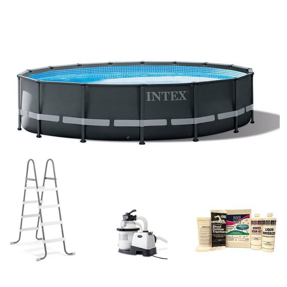 Intex 16 ft. x 48 in. Ultra XTR Frame Above Ground Pool with Pump and Winterizing Kit