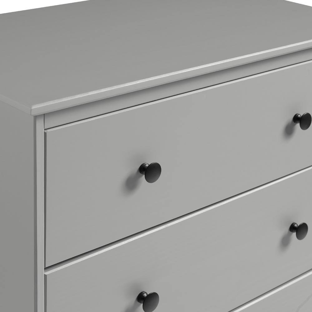 Welwick Designs 4-Drawer Grey Solid Wood Modern Transitional Framed Dresser (40 in. H x 30 in. W x 16 in. D)