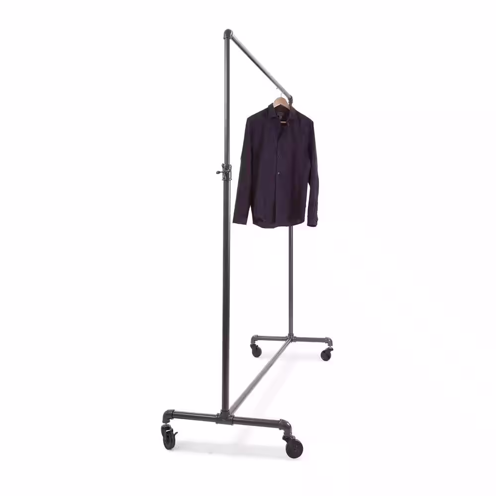 Econoco Gray Steel Clothes Rack 60 in. W x 72 in. H