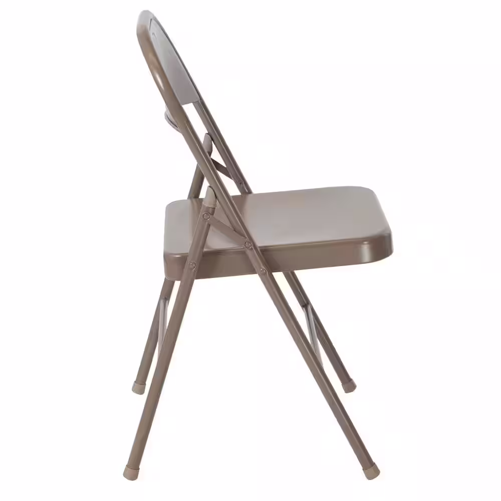 Carnegy Avenue Beige Metal Outdoor Safe Folding Chair