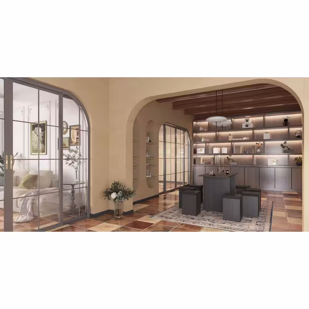 None 9-Piece Gray Dining Table Set Kitchen Furniture With Upholstered Seat and Table