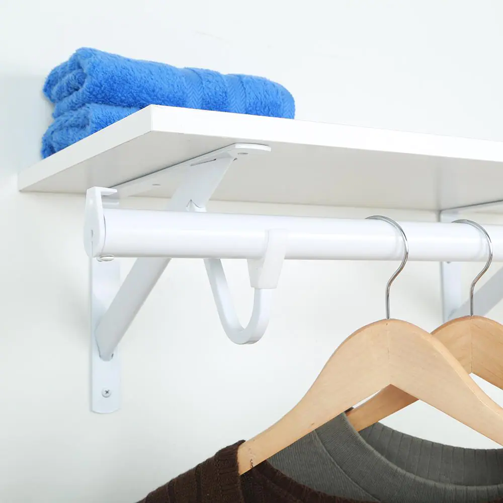 Everbilt 30 in. - 48 in. White Adjustable Closet Rod