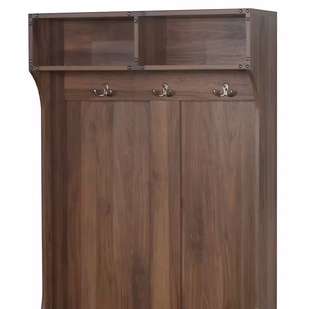 None Brunei Old Pine Hall Trees with Cubbies and Solid Wood