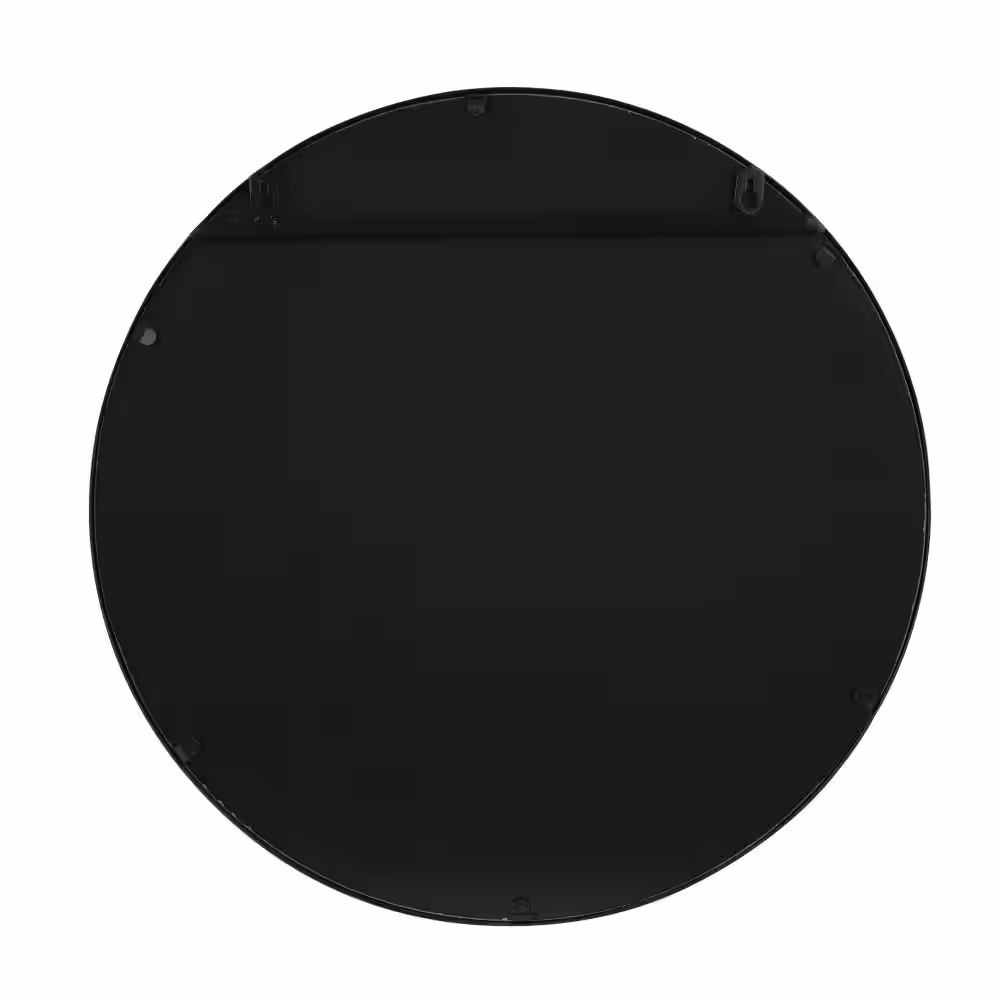 Litton Lane Brown Round 2 Shelves Bamboo Wall Shelf (Set of 2)