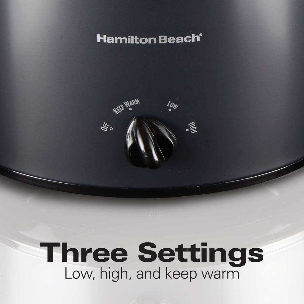 Hamilton Beach 3 qt. Black Slow Cooker