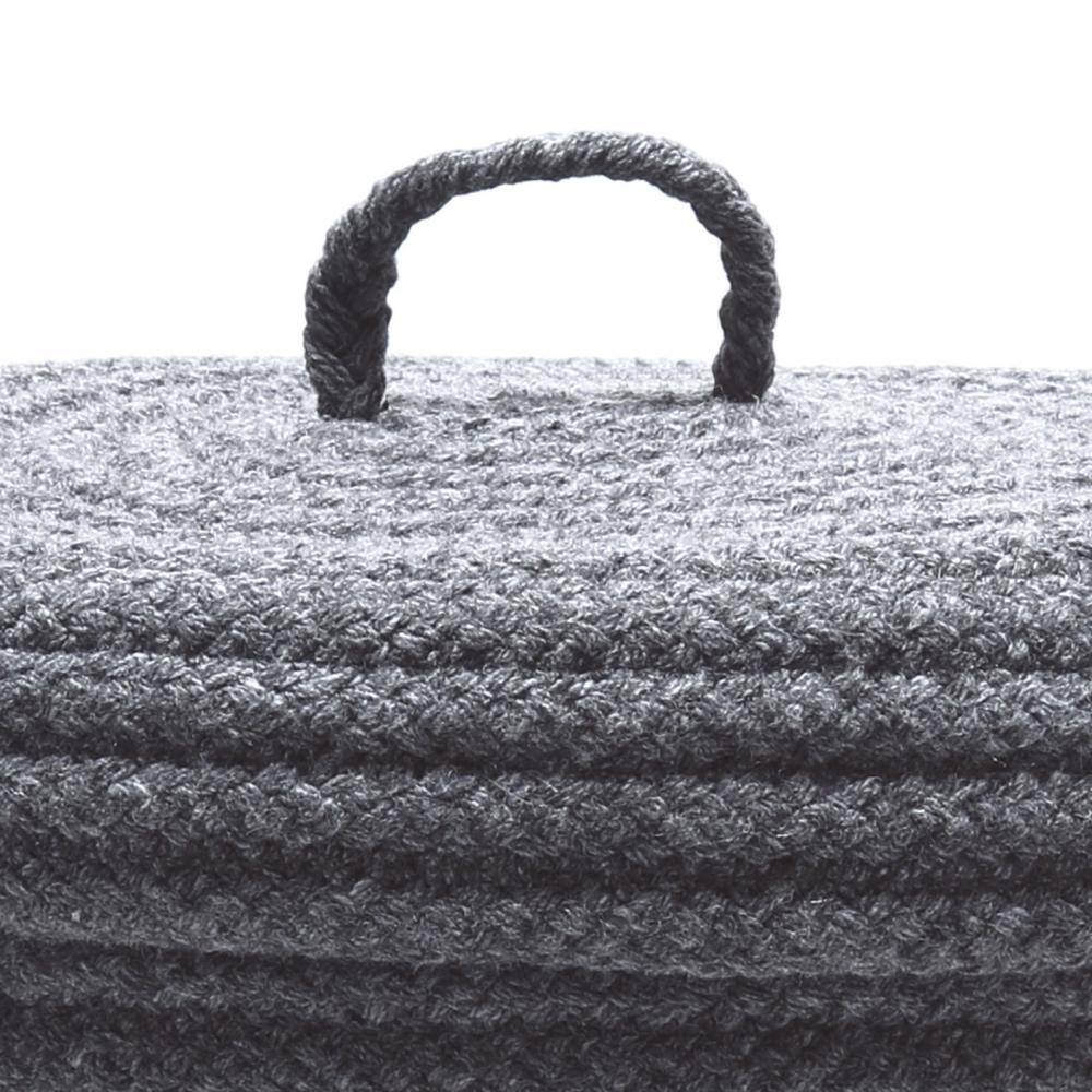 Colonial Mills 16 in. x 16 in. x 24 in. Gray Blended Wool Hamper Slate