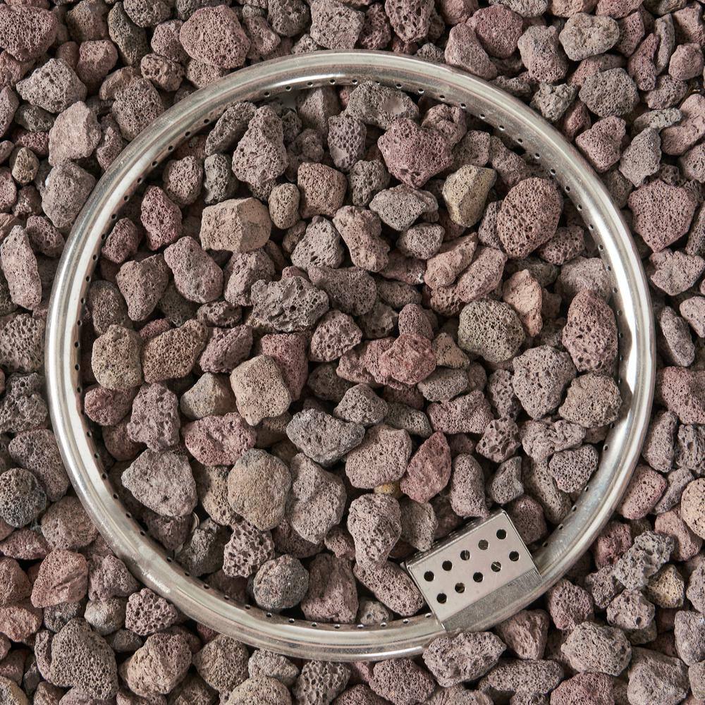 Noble House Mayfair Light Gray Square Stone Fire Pit (No Tank Holder)