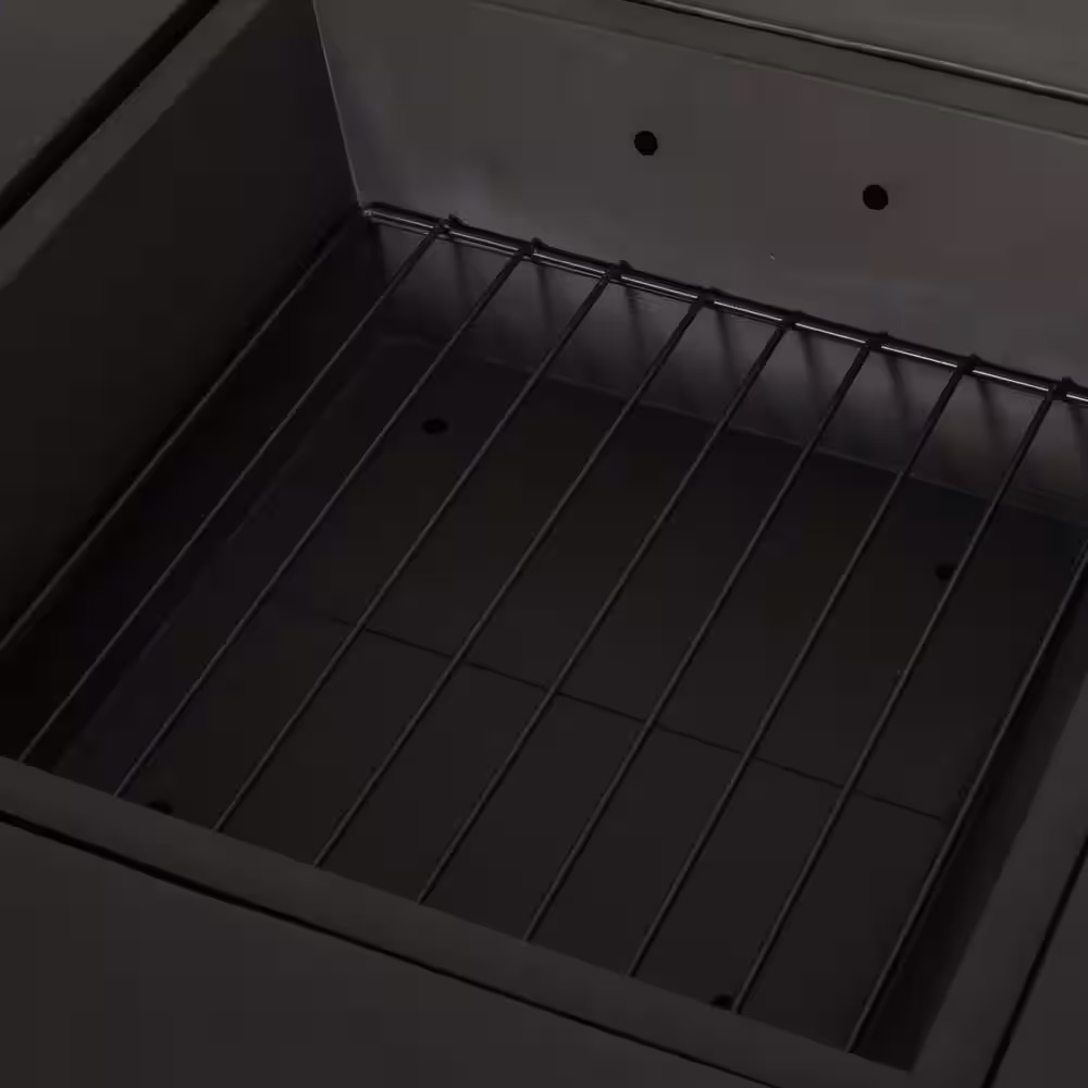 Noble House Gladwin 29 in. Dark Gray Wood Burning Fire Pit