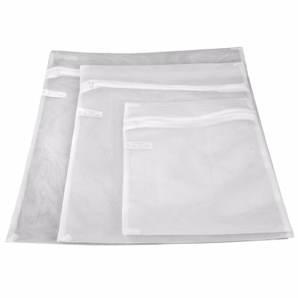 Sunbeam White Micro Mesh Wash Bag (3-Piece)