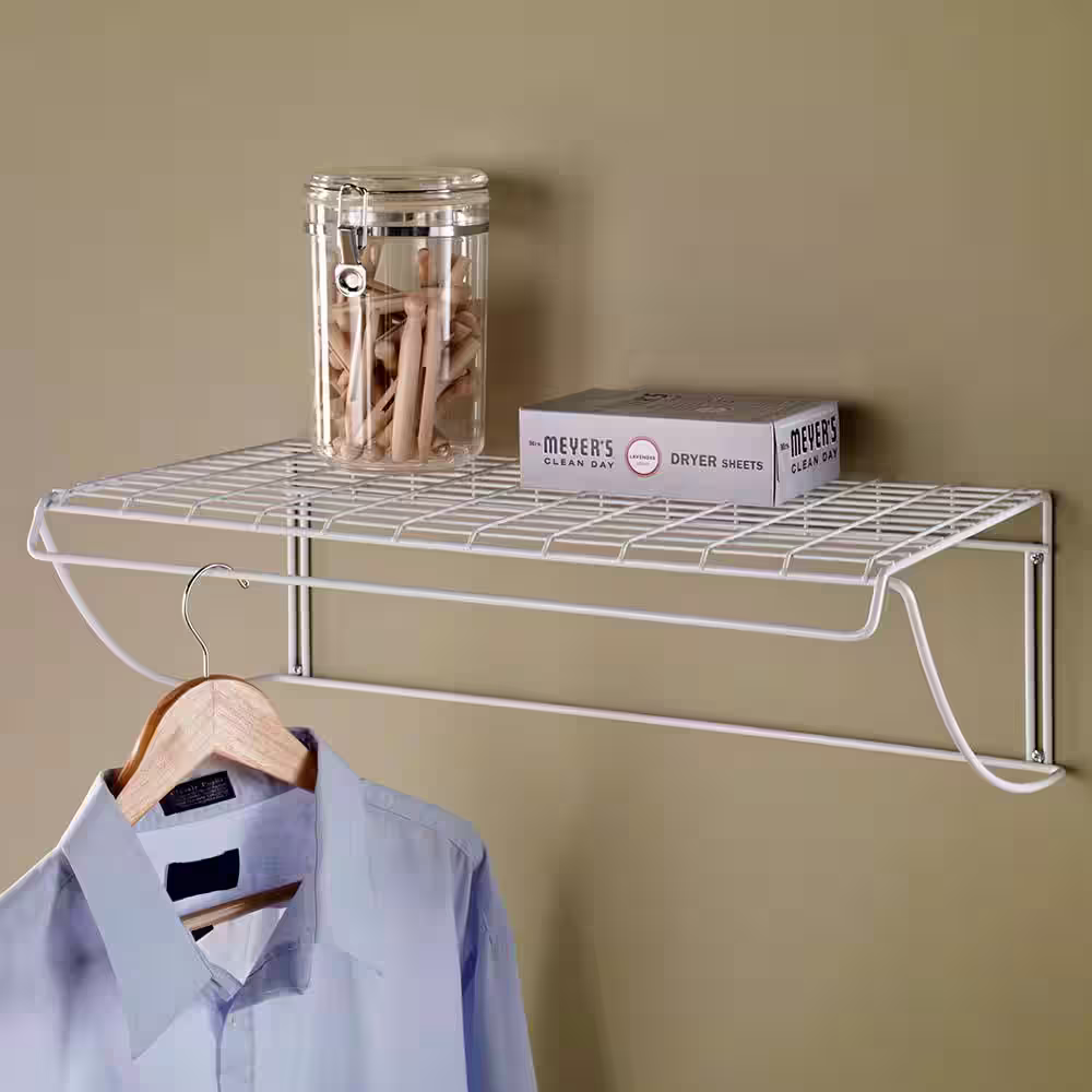 ClosetMaid 24 in. White Versatile Hanging Shelf