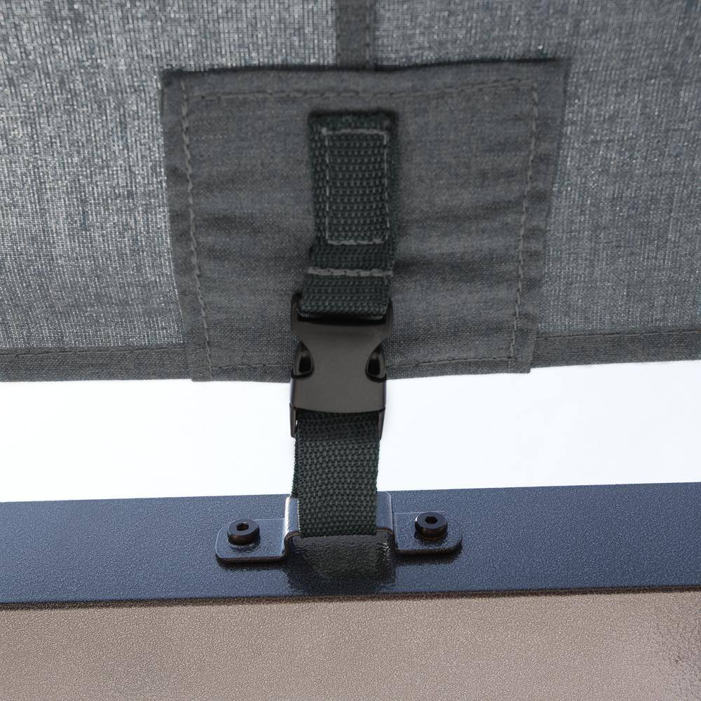 Sojag Dunwich 8 ft. x 8 ft. Grey Steel Framed Pergola