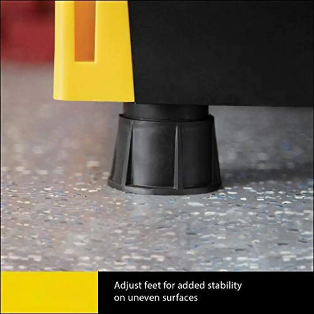 None Black 4-Tier Heavy Duty Plastic Freestanding Storage Shelving Unit (48 in. W x 55 in. H x 20 in. D)