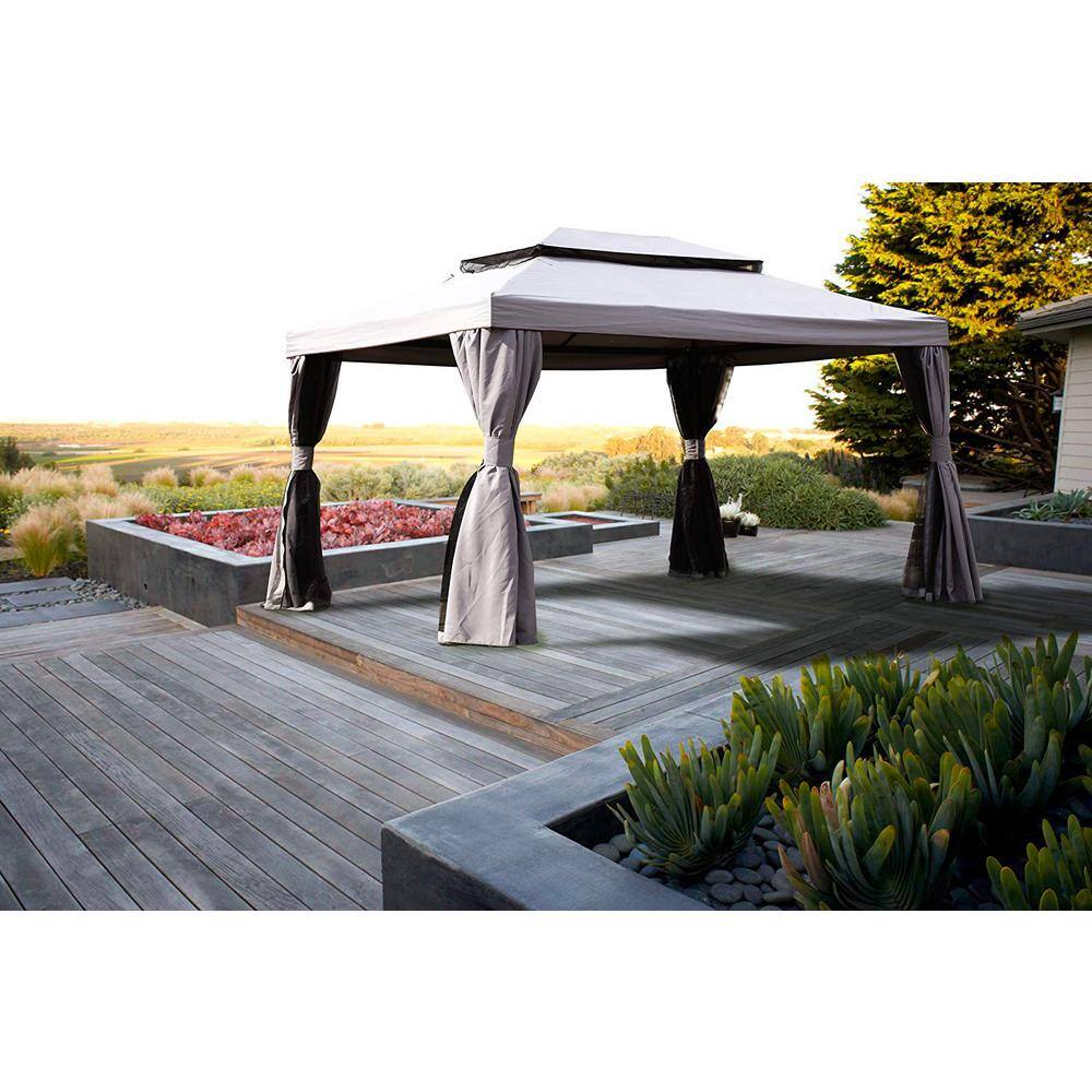 CASAINC 13 ft. W x 10 ft. D Metal Patio Gazebo