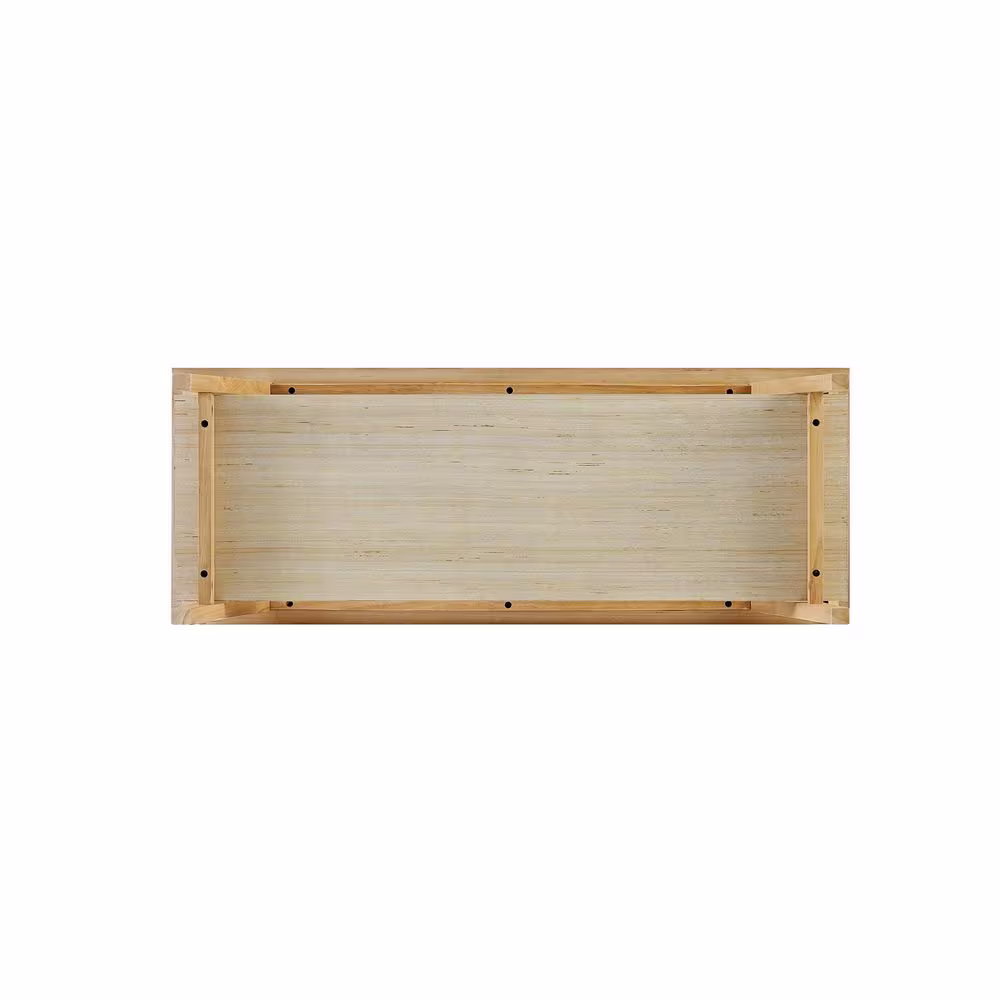Welwick Designs English Ash Wooden Scandinavian Bench with Lower Shelf (18.25 in. H x 39.5 in. W x 15 in. D)