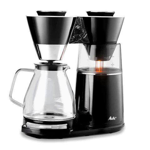 Melitta Vision Luxe 12-Cup Marble Black Coffee Maker