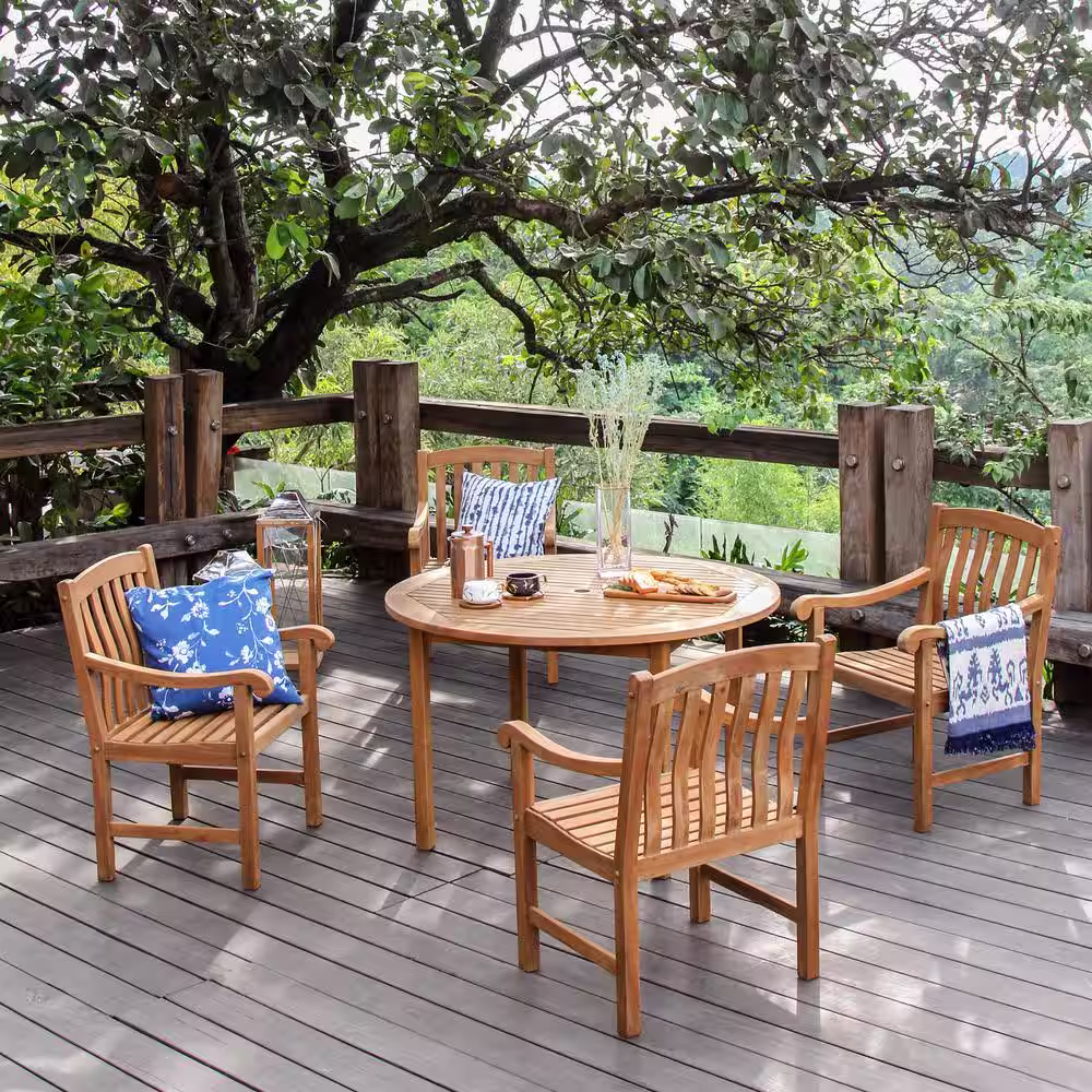 Cambridge Casual Colton Teak 5-Piece Wood Outdoor Dining Set