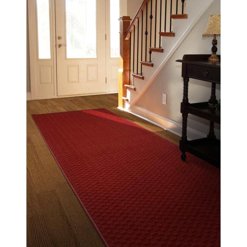 Garland Rug Medallion Chili Pepper Red 3 ft. x 12 ft. Runner Rug