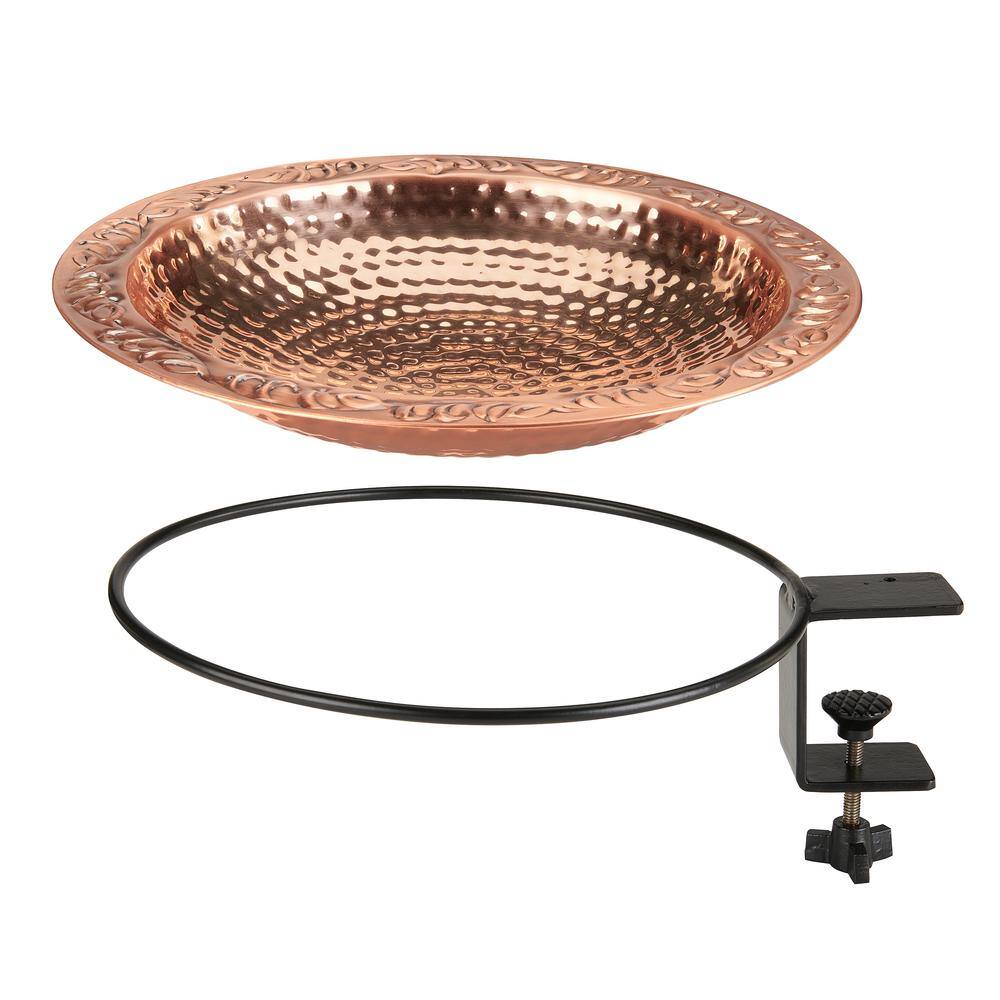 Good Directions 13.5 in. Pure Copper Deck Mount Birdbath