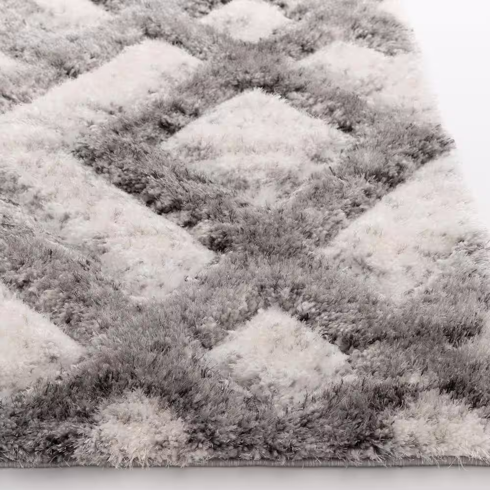 None Bazaar Katana Beige/Gray 8 ft. x 10 ft. Geometric Area Rug