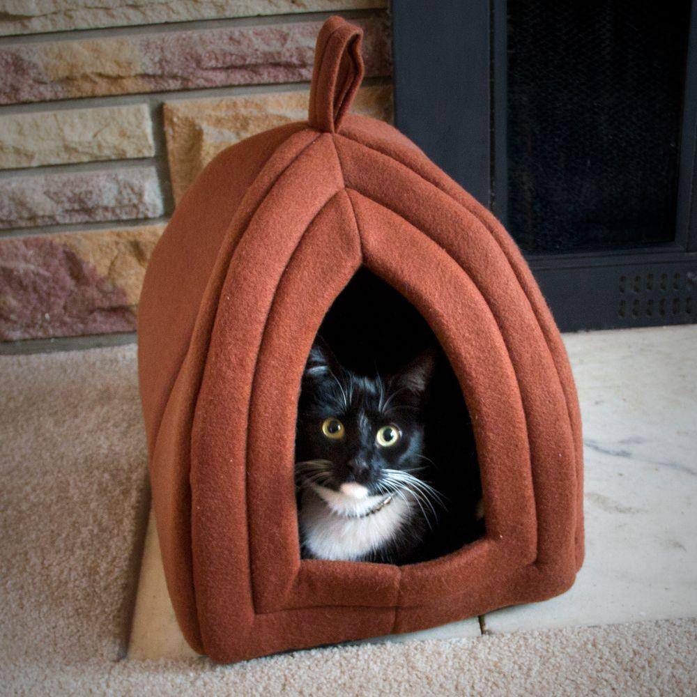 PAW Small Tan Cozy Kitty Tent Igloo