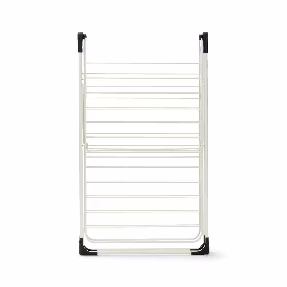 Brabantia 66 ft. (20m) W 75.2 in. x H 35.4 in.T-Model Drying Rack in Fresh White