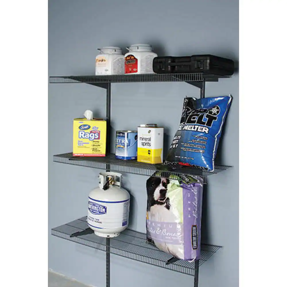 Rubbermaid Tough Stuff 80 in. Hang Rail in Gray