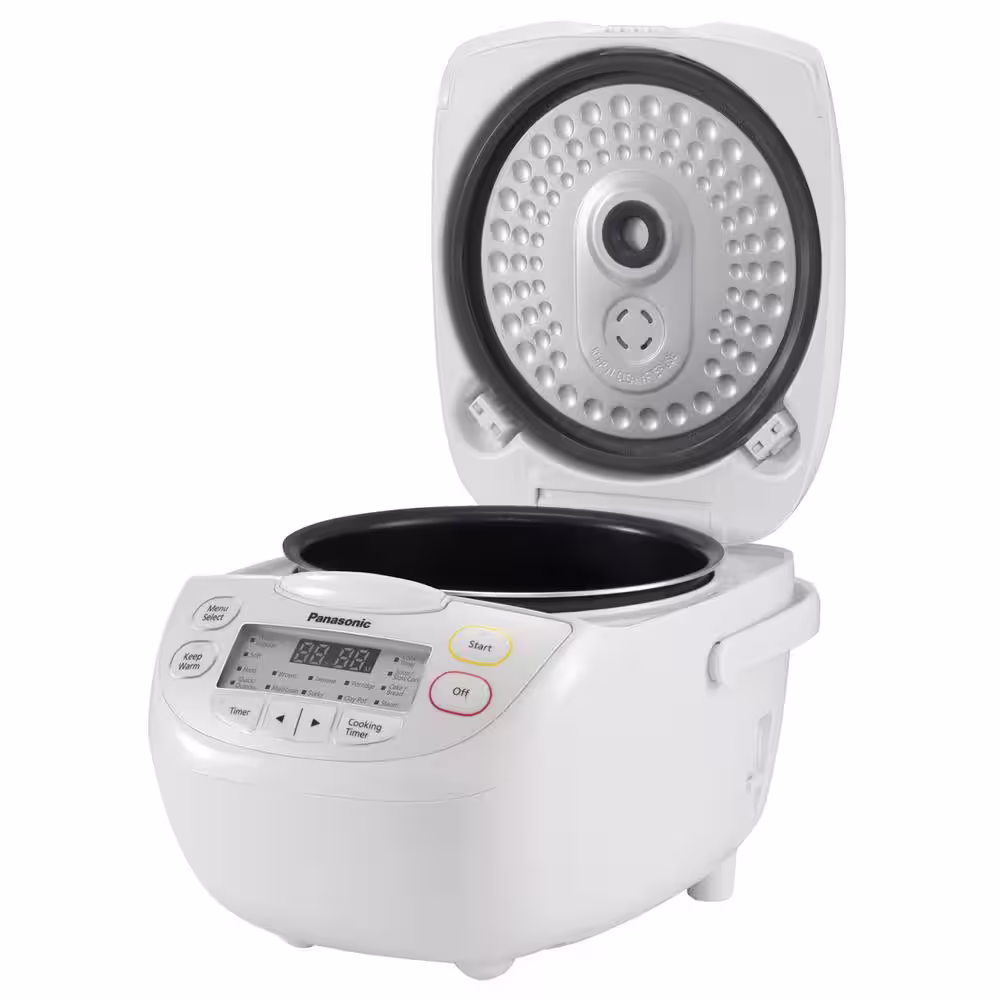 Panasonic White Electric Multi-Cooker Rice Cooker